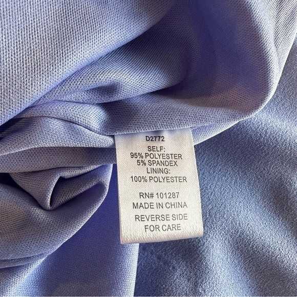 Alexia Admor Lia Ruffle Strapless Sheath Dress, Baby Blue, Size 2 - Picture 9 of 9